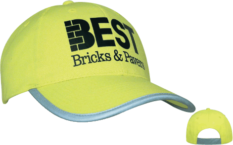 Luminescent Safety Cap with Reflective Trim