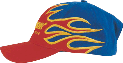 Brushed Heavy Cotton with Flame Design