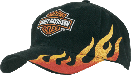 Brushed Heavy Cotton with Flame Embroidery